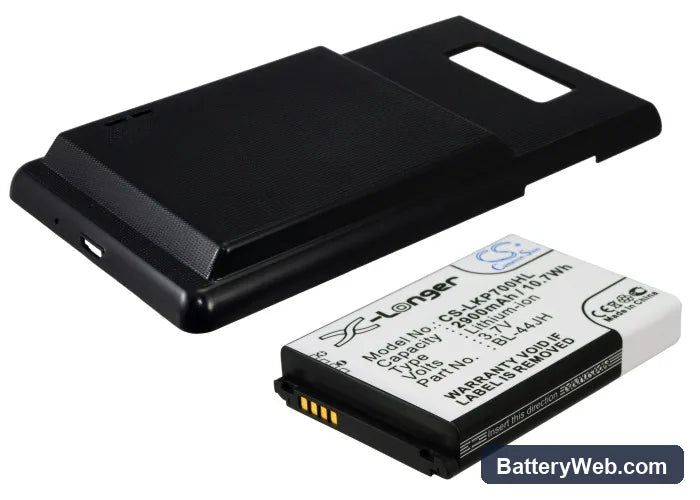 LG Optimus L7 Replacement Battery, 3.7V, 2900mAh, Li-ion 1