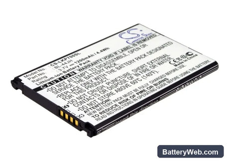 Cricket Optimus Regard Replacement Battery, 3.7V, 1200mAh, Li-ion 3