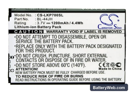 Cricket Optimus Regard Replacement Battery, 3.7V, 1200mAh, Li-ion 5