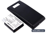 LG Optimus P705 Replacement Battery, 3.7V, 2900mAh, Li-ion 2