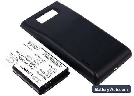 LG Optimus P705 Replacement Battery, 3.7V, 2900mAh, Li-ion 2