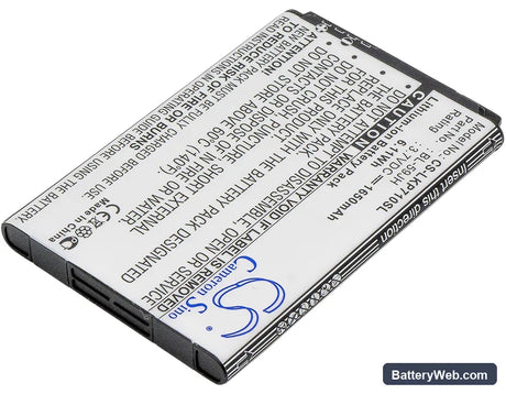 Verizon ENACT Replacement Battery, 3.7V, 1650mAh, Li-ion 2