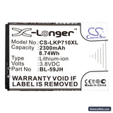 LG Optimus F6 Replacement Battery, 3.8V, 2300mAh, Li-ion 3