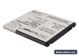 LG Optimus LTE Replacement Battery, 3.7V, 1600mAh, Li-ion 2