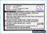 LG P940 Replacement Battery, 3.7V, 1200mAh, Li-ion 5
