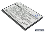 LG P970 Replacement Battery, 3.7V, 1200mAh, Li-ion 1