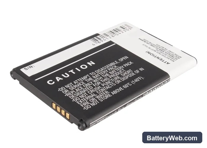 Alltel AS855 Replacement Battery, 3.7V, 1500mAh, Li-ion 4