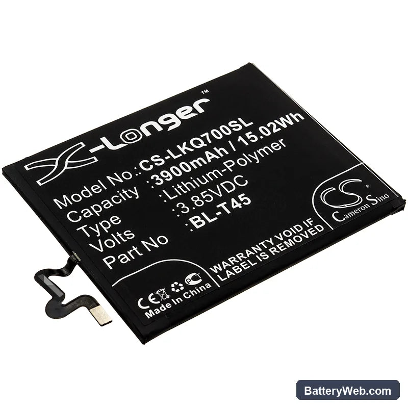 LG Q70 Replacement Battery, 3.85V, 3900mAh, Li-Polymer 1