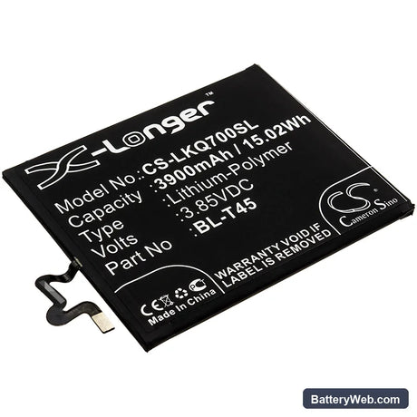 LG Q70 Replacement Battery, 3.85V, 3900mAh, Li-Polymer 1