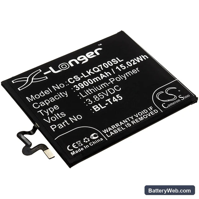 LG Q70 Replacement Battery, 3.85V, 3900mAh, Li-Polymer 1
