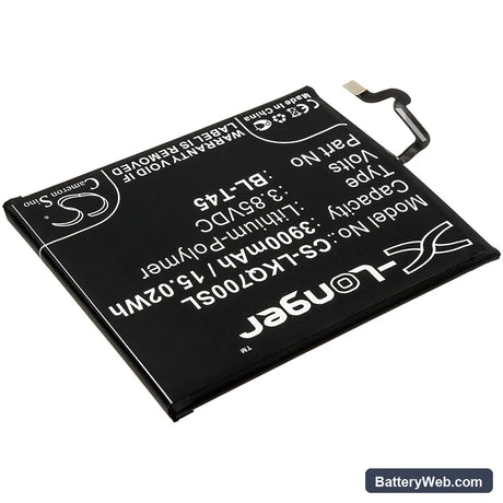 LG Q70 Replacement Battery, 3.85V, 3900mAh, Li-Polymer 2