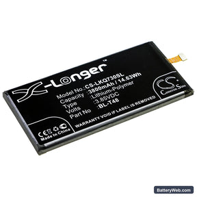 LG Stylo 6 Replacement Battery, 3.85V, 3800mAh, Li-Polymer 1