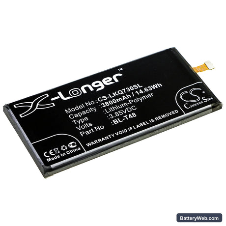 LG Stylo 6 Replacement Battery, 3.85V, 3800mAh, Li-Polymer 1