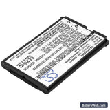LG GB100 Replacement Battery, 3.7V, 800mAh, Li-ion 2