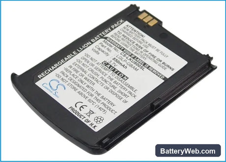 LG KU800 Replacement Battery, 3.7V, 850mAh, Li-ion 2