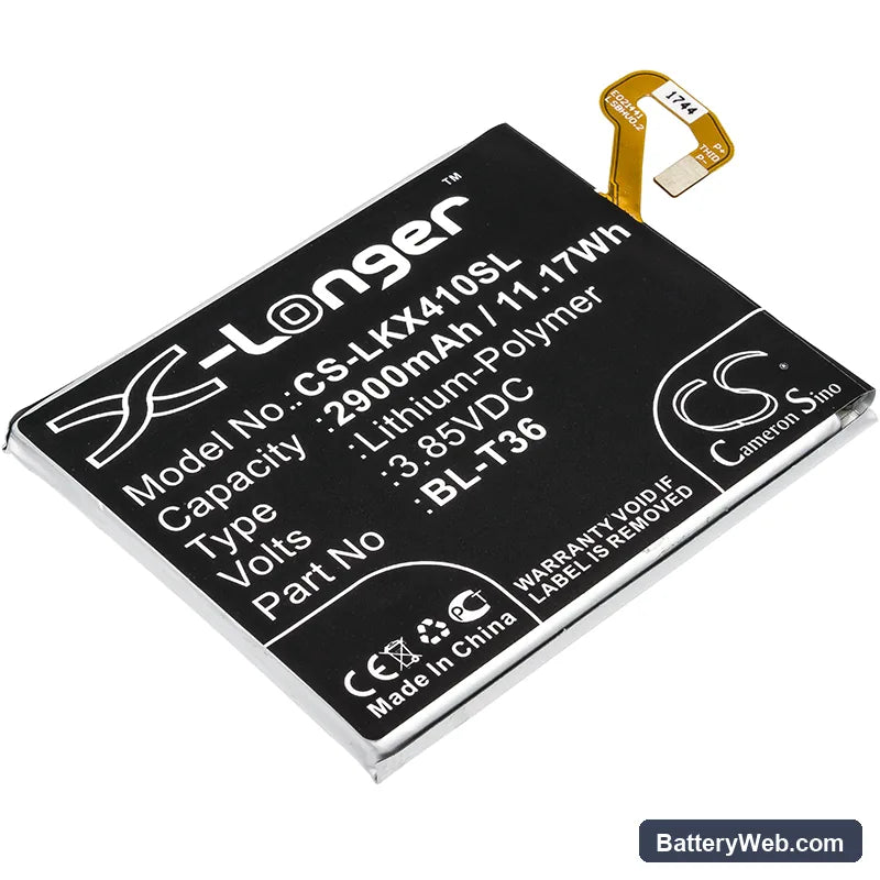 LG X410 Replacement Battery, 3.85V, 2900mAh, Li-Polymer 1