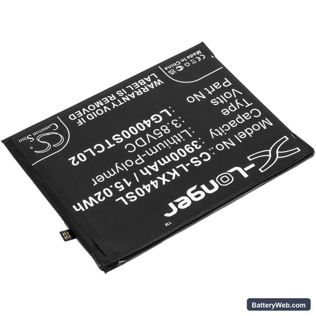 LG X440 Replacement Battery, 3.85V, 3900mAh, Li-Polymer 2