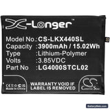 LG X440 Replacement Battery, 3.85V, 3900mAh, Li-Polymer 3
