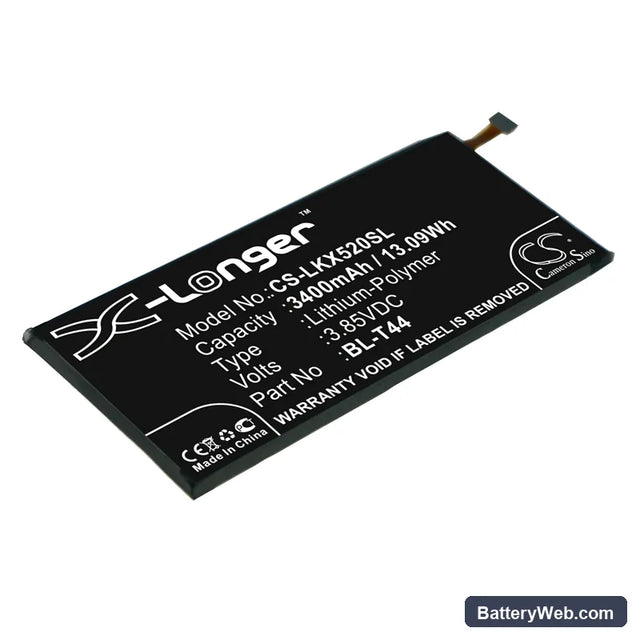 LG Stylo 5 Replacement Battery, 3.85V, 3400mAh, Li-Polymer 1