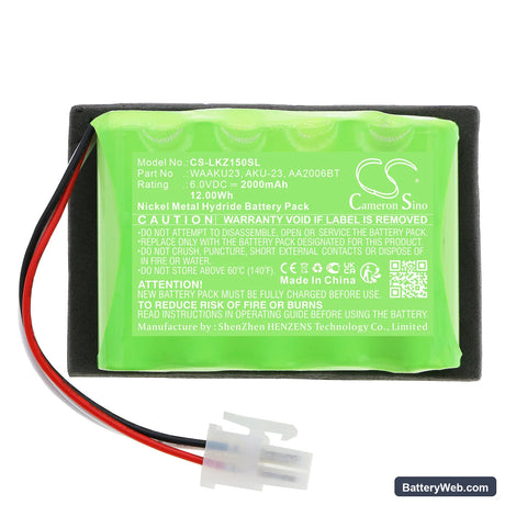 Sonel LKZ-1500 Cable Detector Replacement Battery, 6V, 2000mAh, Ni-MH 3