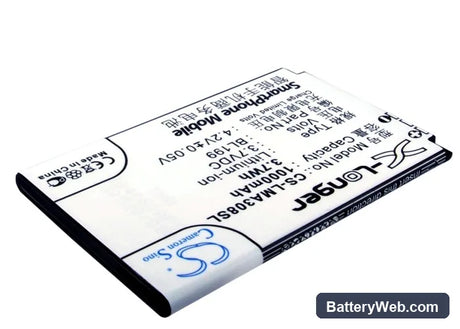 Lenovo MA308 Replacement Battery, 3.7V, 1000mAh, Li-ion 2