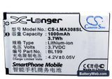 Lenovo MA308 Replacement Battery, 3.7V, 1000mAh, Li-ion 5