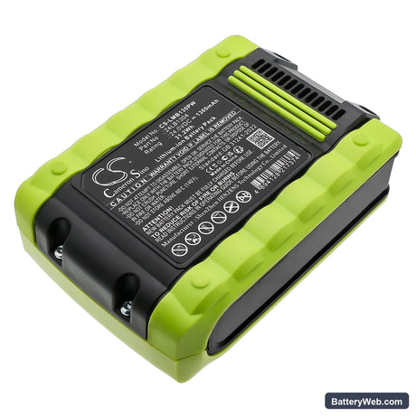 LawnMaster 20VMWGT Replacement Battery, 24V, 1300mAh, Li-ion 3