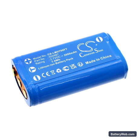 Ledlenser MH7 Replacement Battery, 3.7V, 2000mAh, Li-ion 1