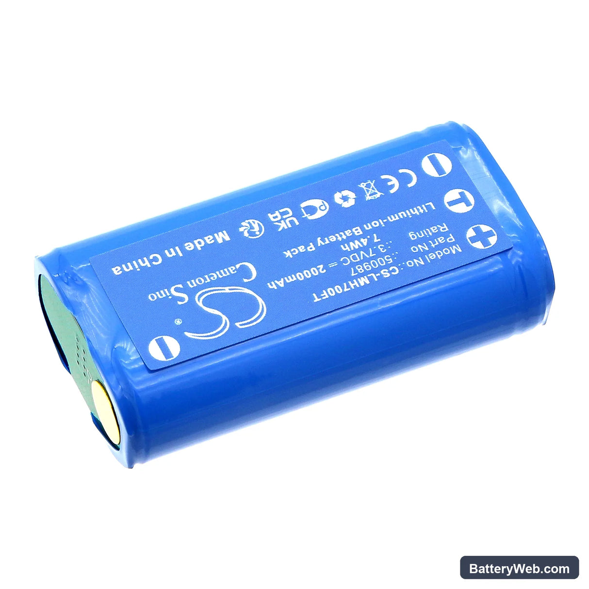 Ledlenser MH7 Replacement Battery, 3.7V, 2000mAh, Li-ion 2