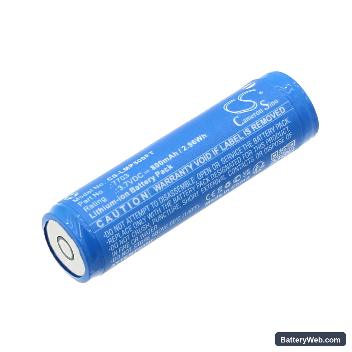 Ledlenser Torche P5R Replacement Battery, 3.7V, 800mAh, Li-ion 1