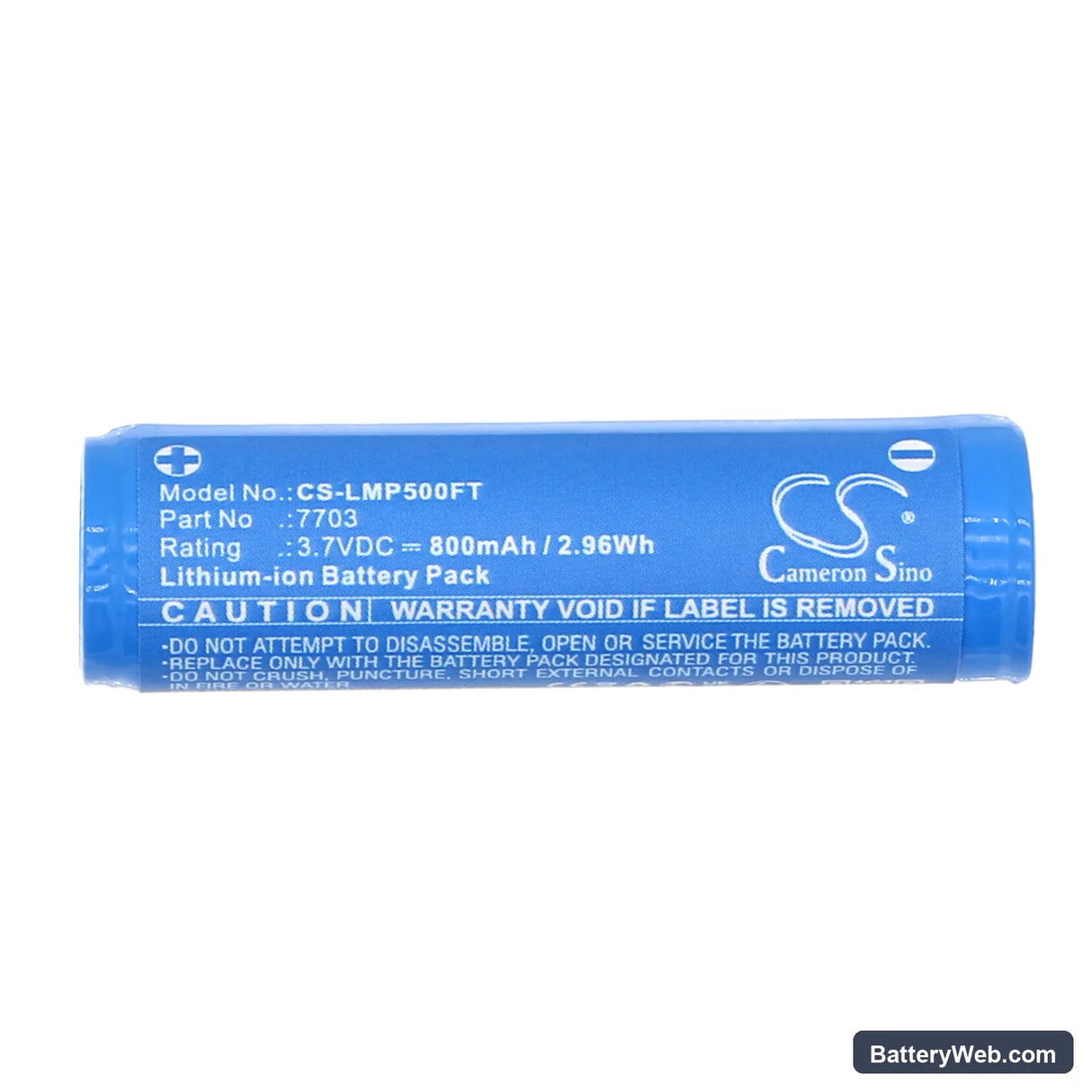 Ledlenser Torche P5R Replacement Battery, 3.7V, 800mAh, Li-ion 3