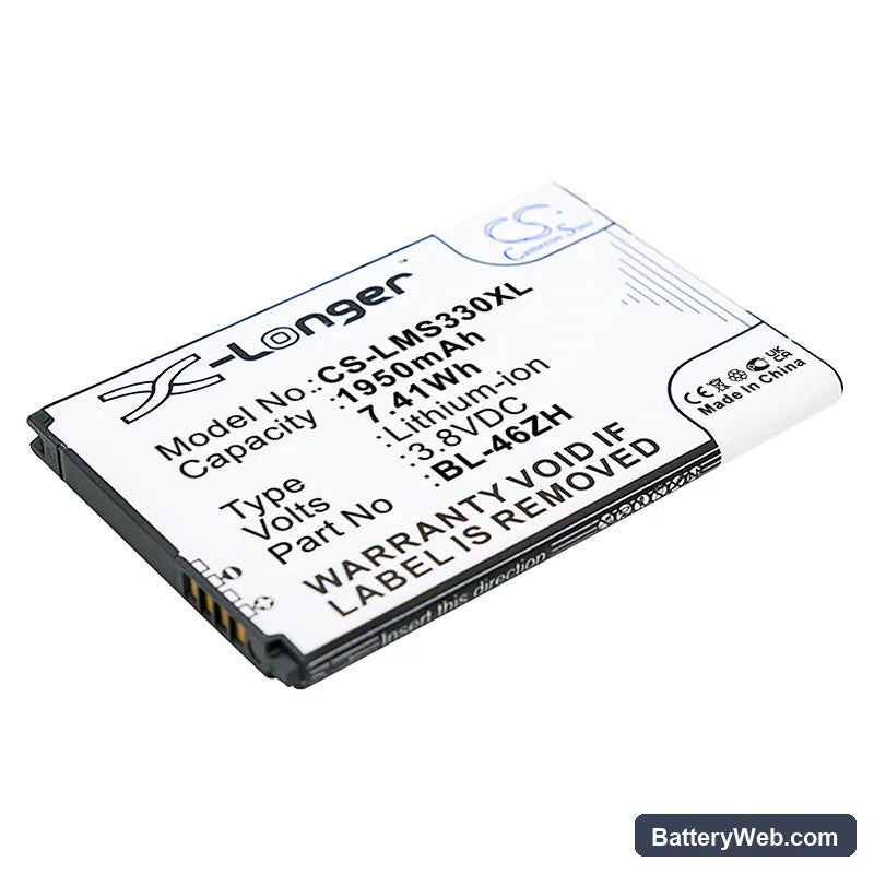 AT&T GoPhone 4G LTE Replacement Battery, 3.8V, 1950mAh, Li-ion 1