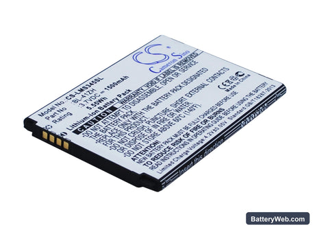 LG Optimus C40 Replacement Battery, 3.7V, 1500mAh, Li-ion 2
