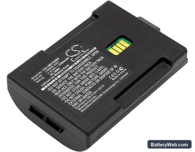 LXE MX7 Replacement Battery, 7.4V, 3400mAh, Li-ion 1