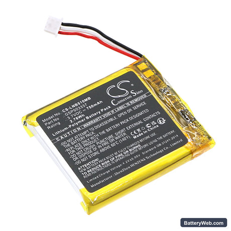 TakTark BM603 Replacement Battery, 3.7V, 750mAh, Li-Polymer 1