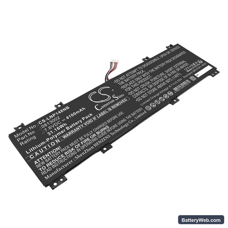 Lenovo IdeaPad 100S-14IBR Replacement Battery, 7.6V, 4100mAh, Li-Polymer 1