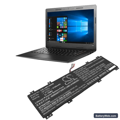 Lenovo IdeaPad 100S-14IBR Replacement Battery, 7.6V, 4100mAh, Li-Polymer 6