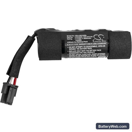 Logitech UE Boom Replacement Battery, 3.7V, 2600mAh, Li-ion 3