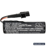 Logitech UE Ultimate Replacement Battery, 3.7V, 3400mAh, Li-ion 3