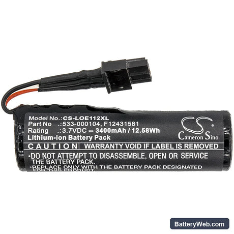 Logitech UE Ultimate Replacement Battery, 3.7V, 3400mAh, Li-ion 3