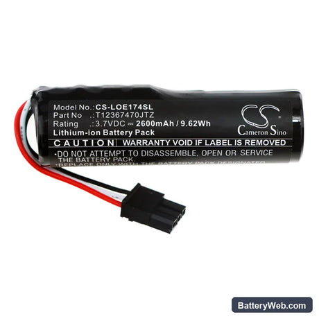 Logitech Ultimate Ears Blast Replacement Battery, 3.7V, 2600mAh, Li-ion 3