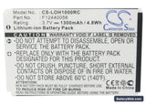 Logitech Harmony 1000 Remote Replacement Battery, 3.7V, 1300mAh, Li-ion 5