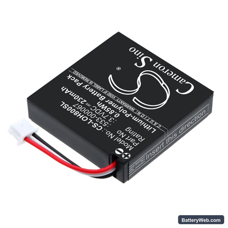 Synergy Replacement Battery, 3.7V, 230mAh, Li-Polymer 2