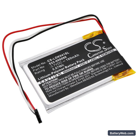 Logitech Keys-To-Go Replacement Battery, 3.7V, 180mAh, Li-Polymer 1