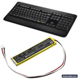 Logitech K800 Replacement Battery, 3.7V, 1500mAh, Li-Polymer 6
