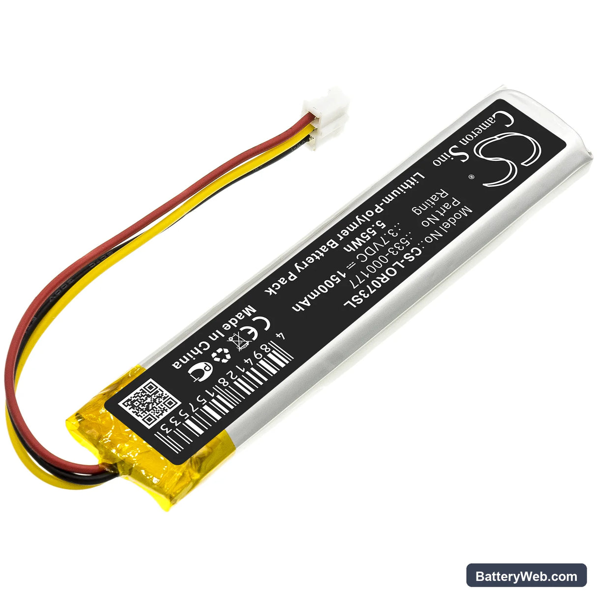 Logitech MX KEYS Replacement Battery, 3.7V, 1500mAh, Li-Polymer 2