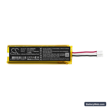 Logitech MX KEYS Mini Replacement Battery, 3.7V, 1050mAh, Li-Polymer 3