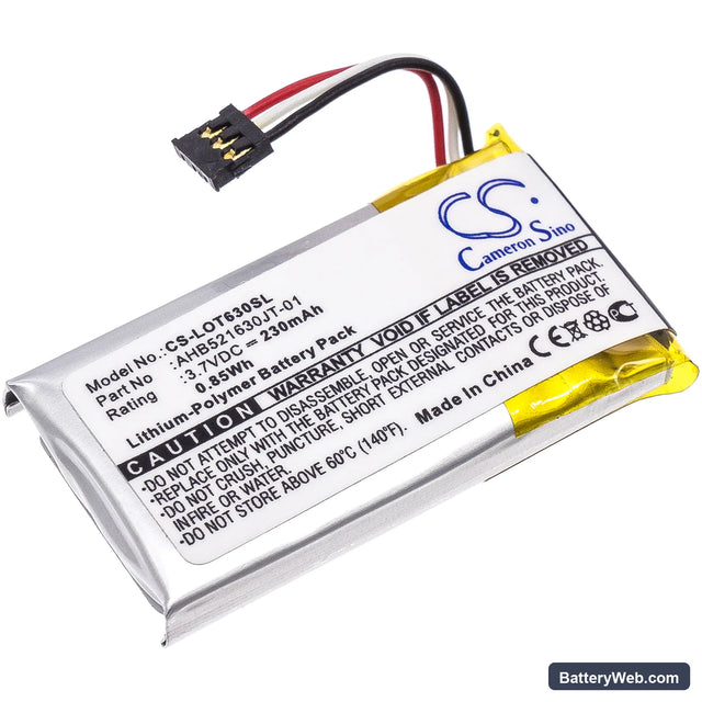 Logitech N-R0044 Replacement Battery, 3.7V, 230mAh, Li-Polymer 1
