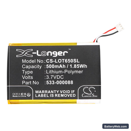 Teufel Real Blue NC Replacement Battery, 3.7V, 500mAh, Li-Polymer 3