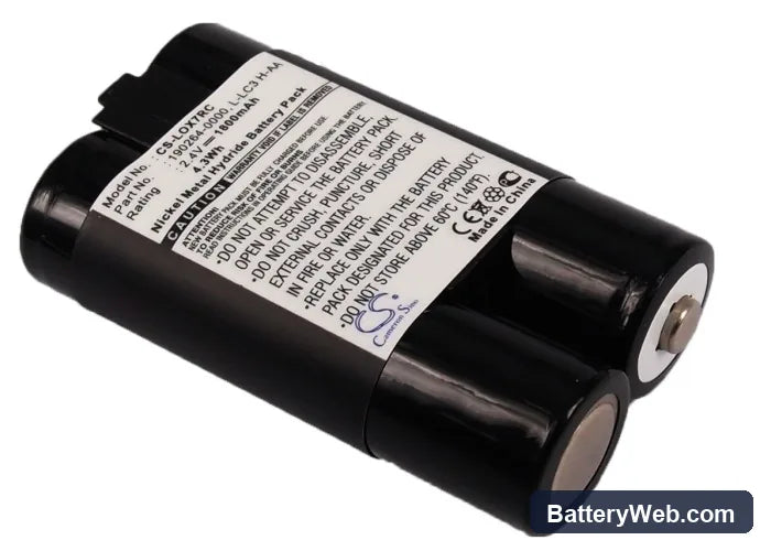 Logitech LX 700 Cordless Desktop Replacement Battery, 2.4V, 1800mAh, Ni-MH 1